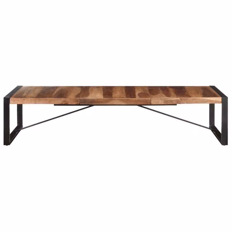 Tavolino da Salotto 180x90x40 cm in Legno Massello
