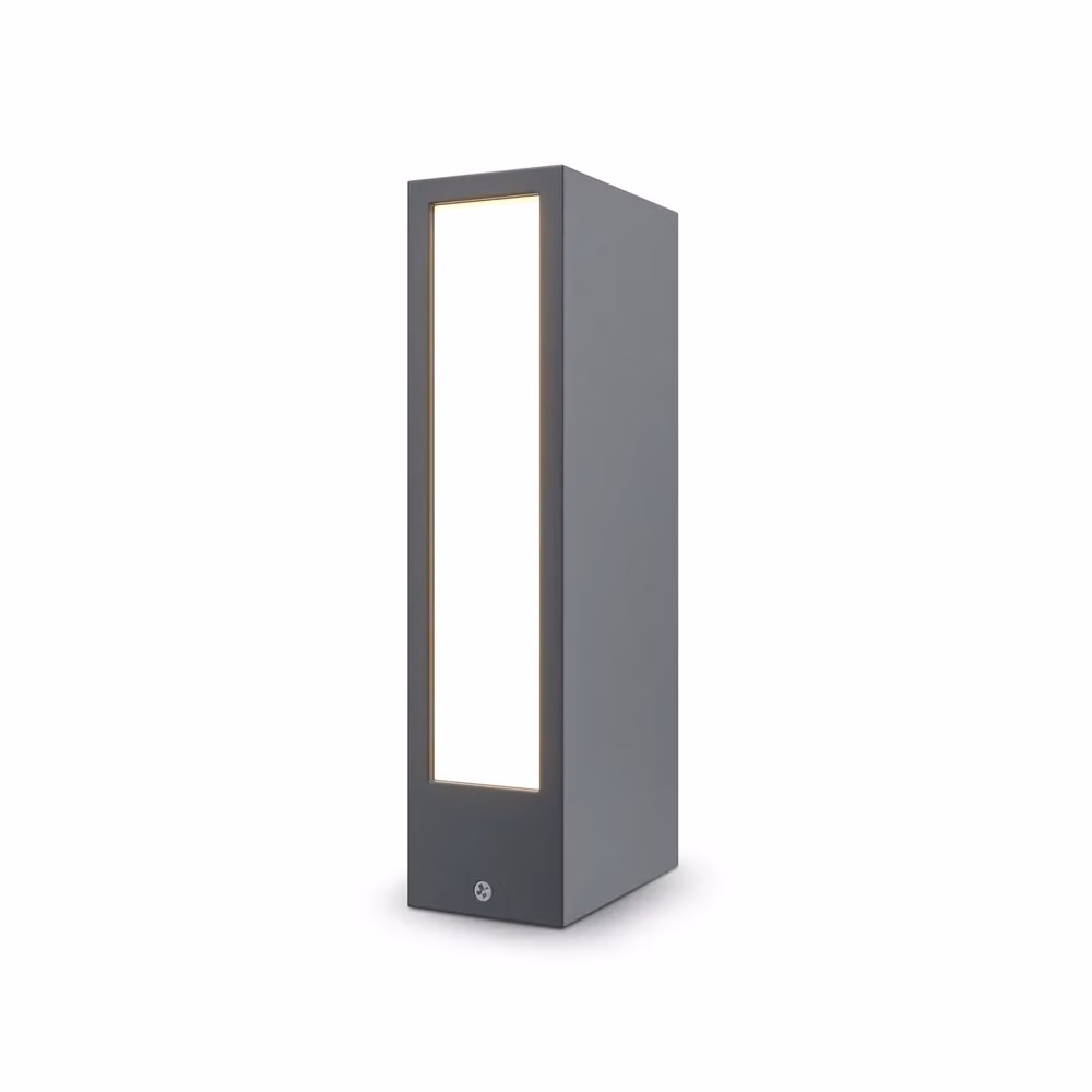 Lampada da terra moderna Maytoni per esterno in metallo grigio con luce LED da 6W IP65 – 2
