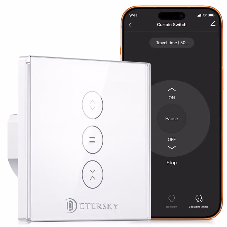 Interruttori per tende, controllo intelligente, efficienti dal punto di vista energetico, installazione semplice, per la domotica