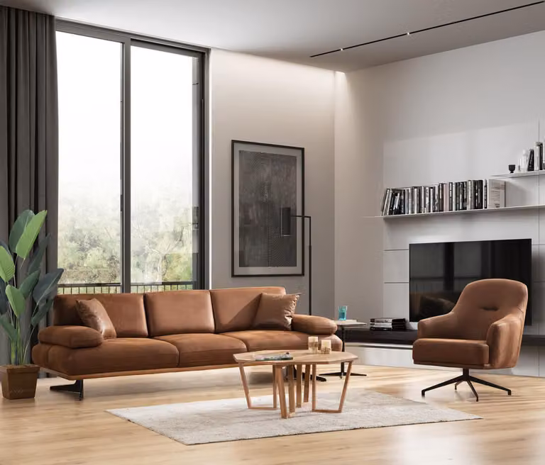 Wohnzimmer Set 2tlg Modern Viersitzer Sofa Couch Luxus Sessel Sofagarnitur