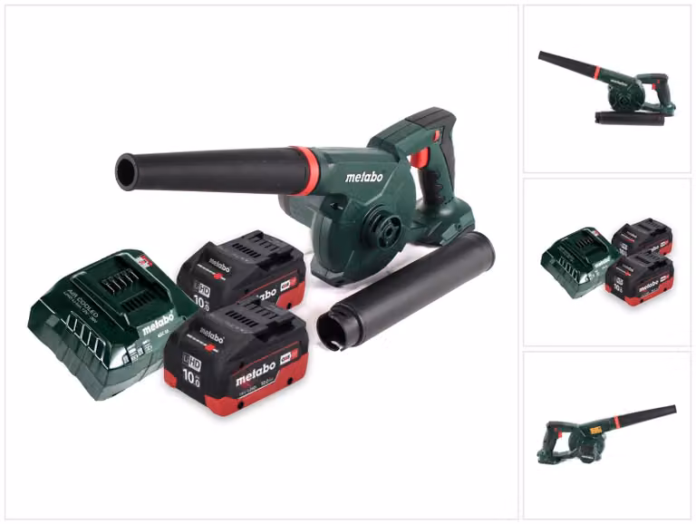 Metabo AG 18 Soffiante a batteria 18 V + 2x batteria 10,0 Ah + caricabatterie