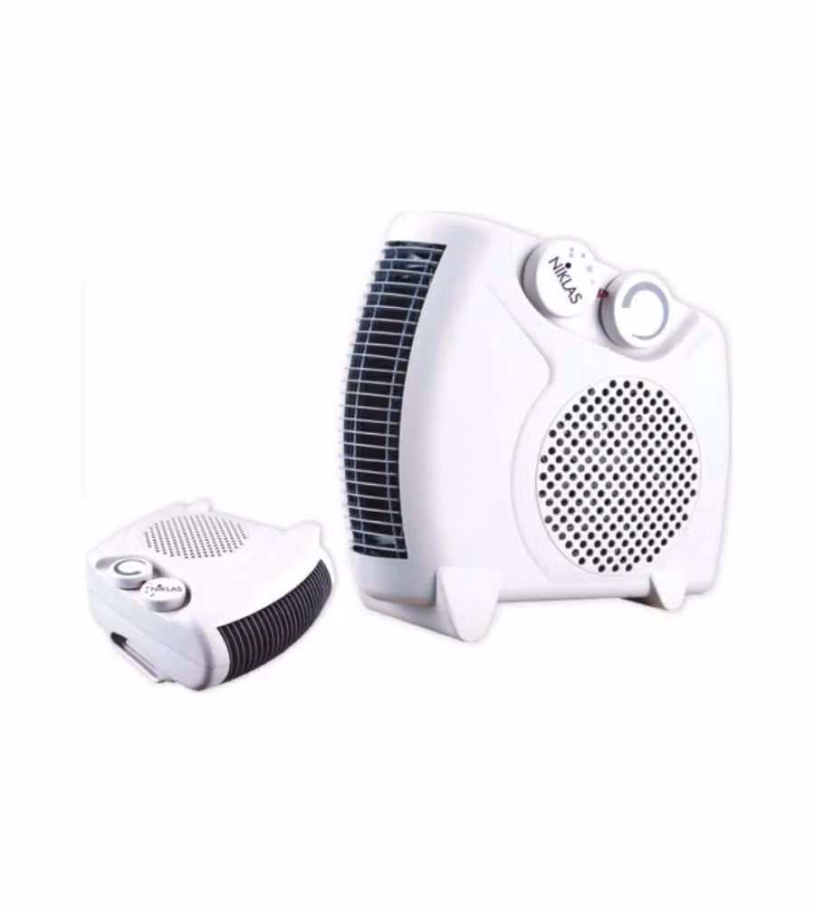 Niklas Termoventilatore Bianco Up Down 2000W con Termostato 26x25x12cm