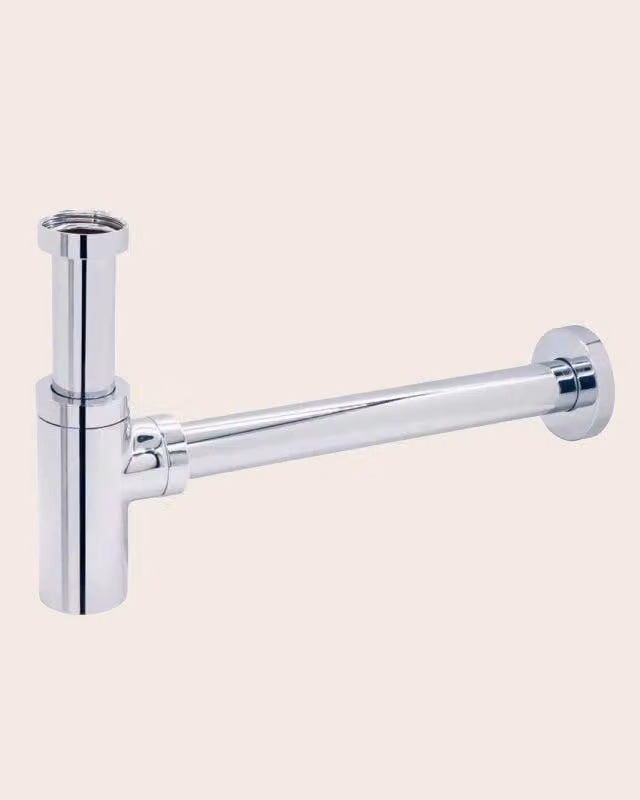 Sifone lavabo telescopico tondo Cromato