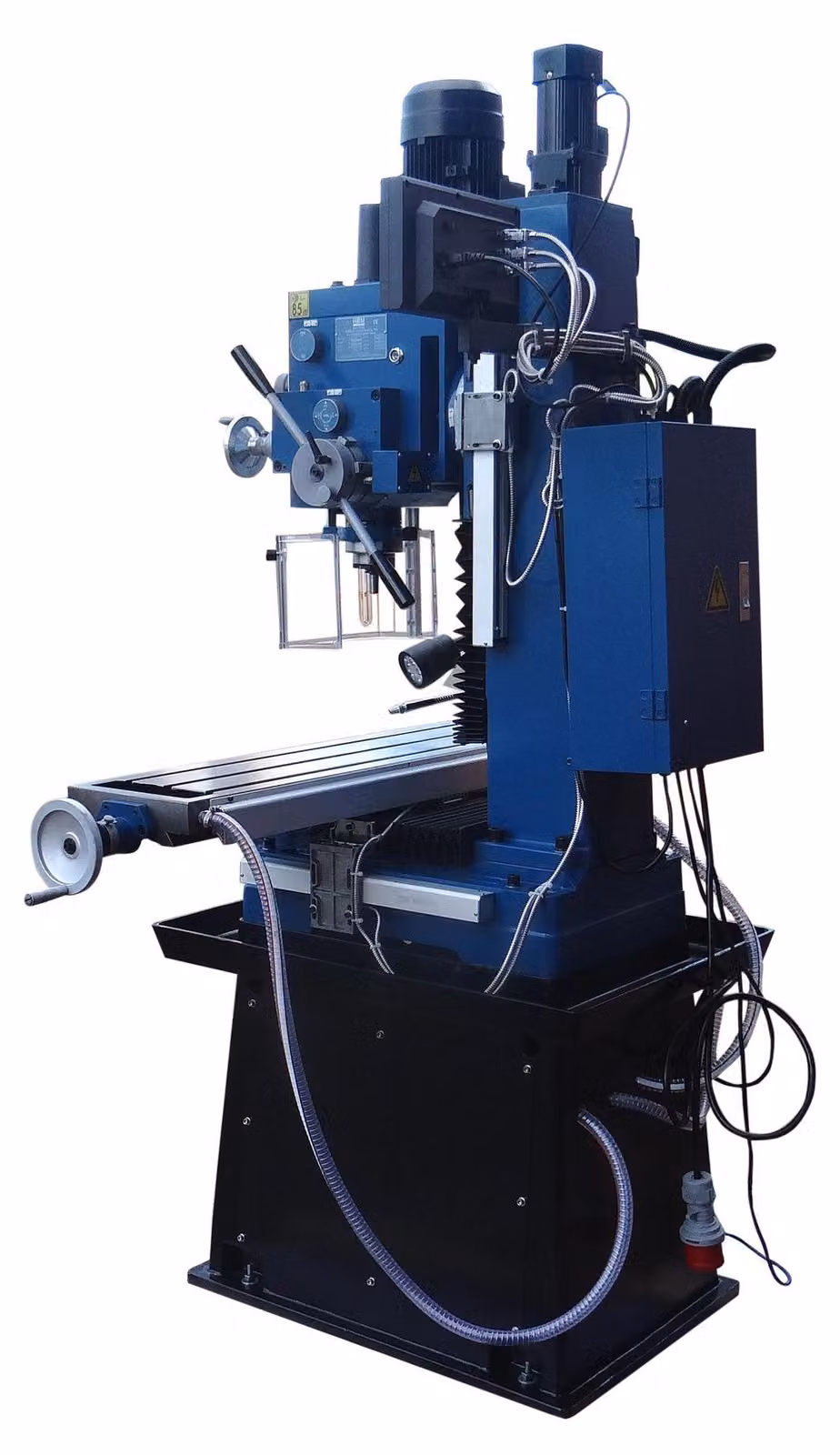 Fresatrice HBM BF 55 con piano di lavoro di grandi dimensioni e avanzamento automatico del mandrino