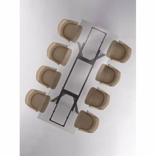 Tavolo allungabile in vetro Smokey - Stones
