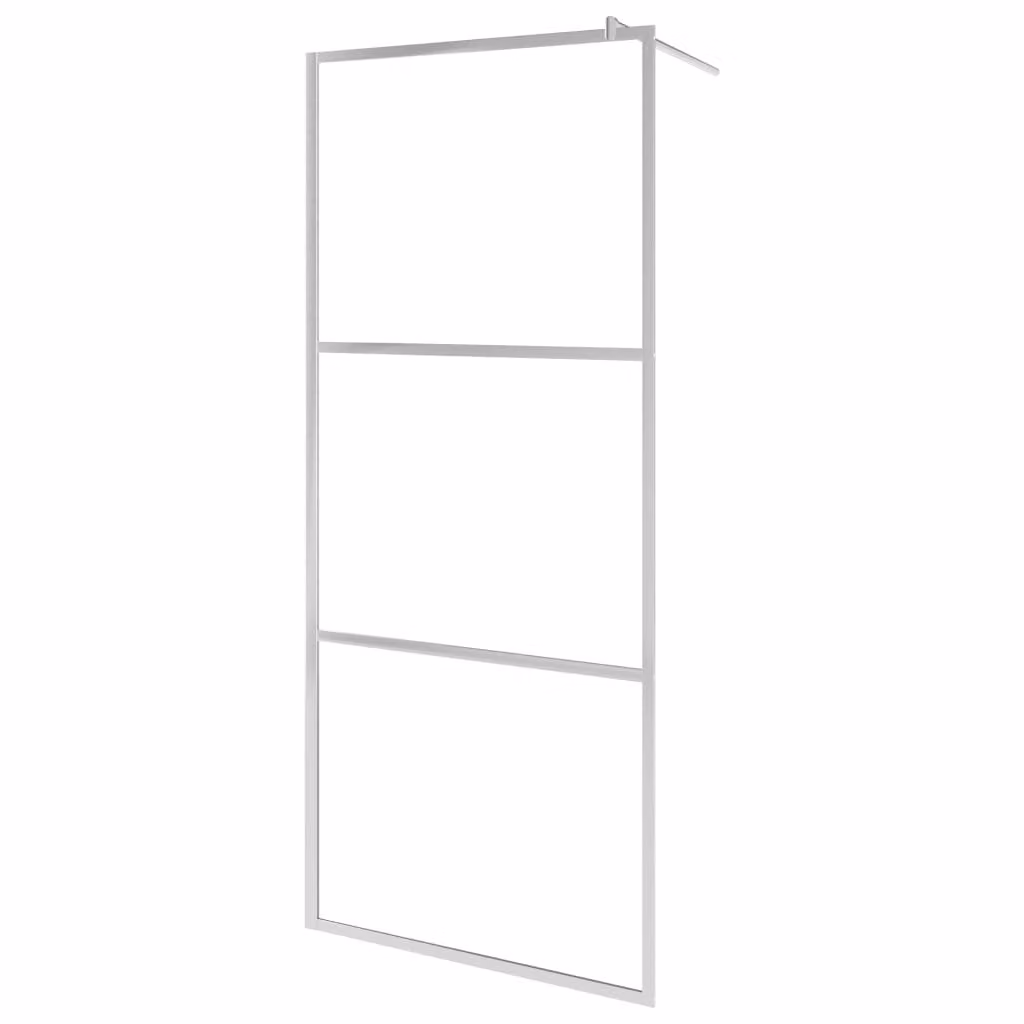 Parete per Doccia Walk-in in Vetro Trasparente ESG 140x195 cm