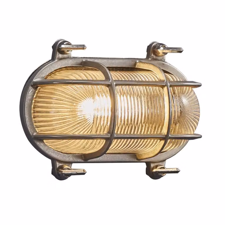Lampada da parete per esterni IP 64 NORDLUX Helford, Variante: 190 x 125 x 110 mm, nichel