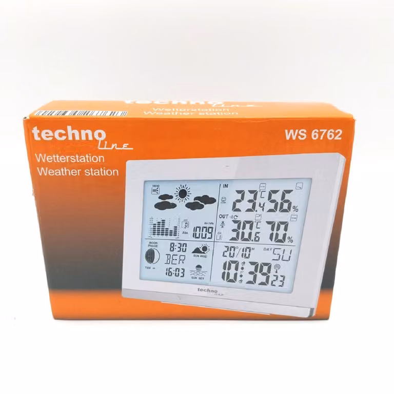 Technoline WS6762 bianca - Stazione meteorologica wireless WS6762 con trasmettitore esterno bianco - Stazioni meteorologiche (29,99)