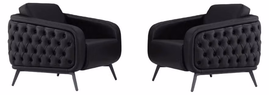 Sessel Couch Sitz 2x Sessel Design Couch Modern Büromöbel Leder Polster