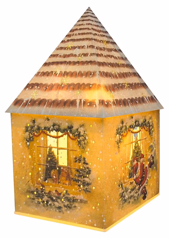 Clayre & Eef, decorazione per la casa con illuminazione LED, colore marrone