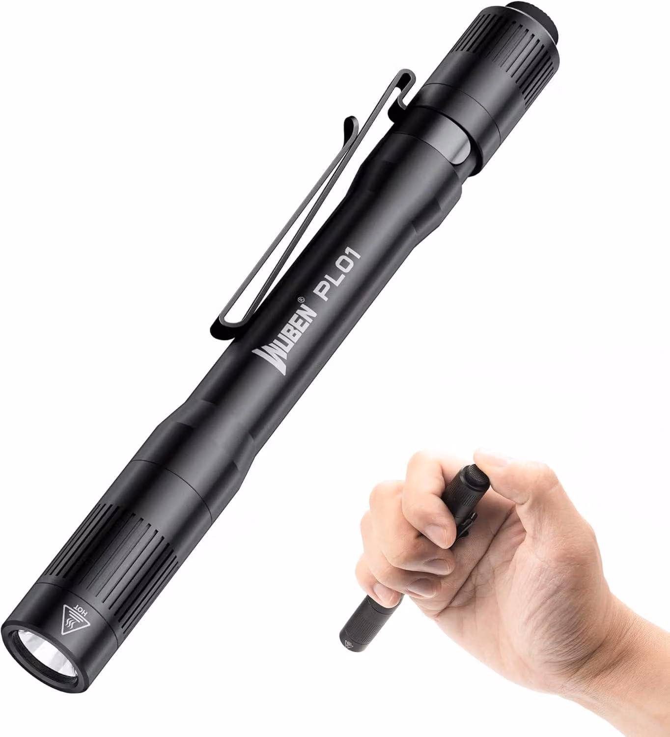 Torcia LED WUBEN PL01, 650 lumen, ricaricabile, nera