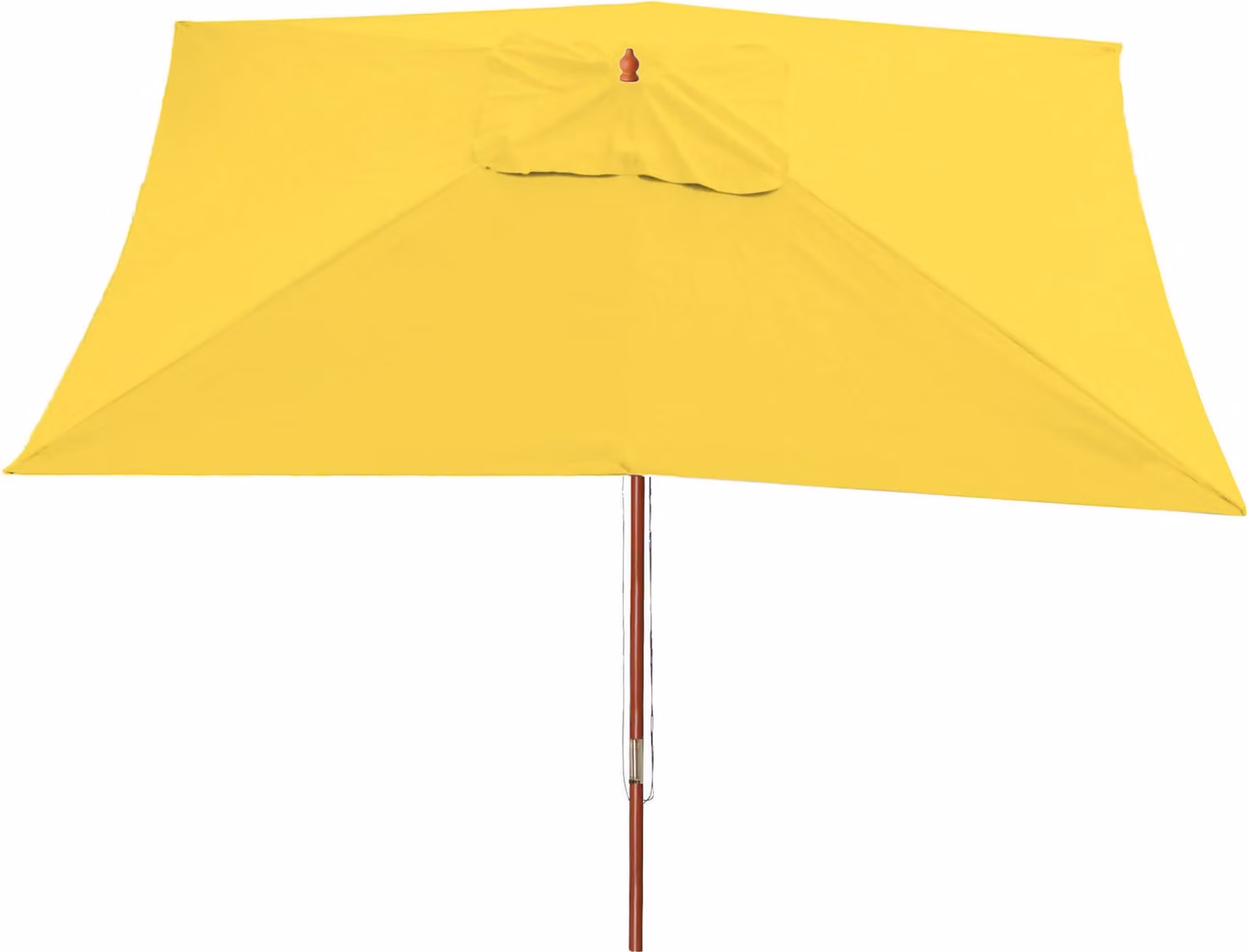 Ombrellone Florida, ombrellone da giardino, 3x4m poliestere/legno 6kg ~ giallo