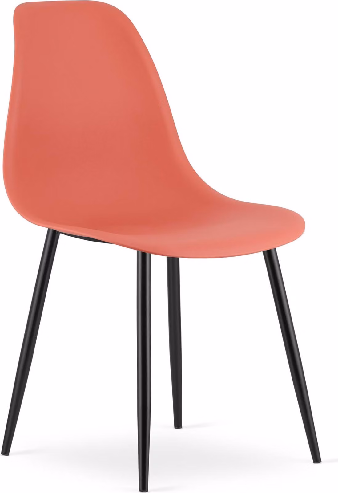 Sedia WAT cinabro / gambe nere x 1
