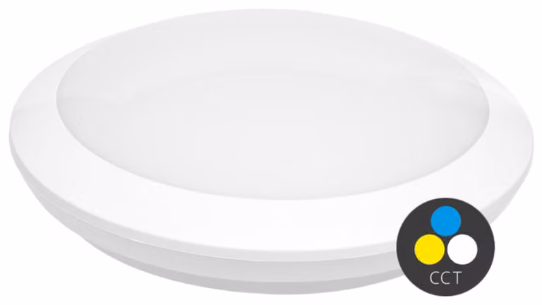 Plafoniera a LED Ecolite EM con illuminazione di emergenza 18 W 1410 lm CCT IP66 IK10 WHST706/EM-18W/CCT