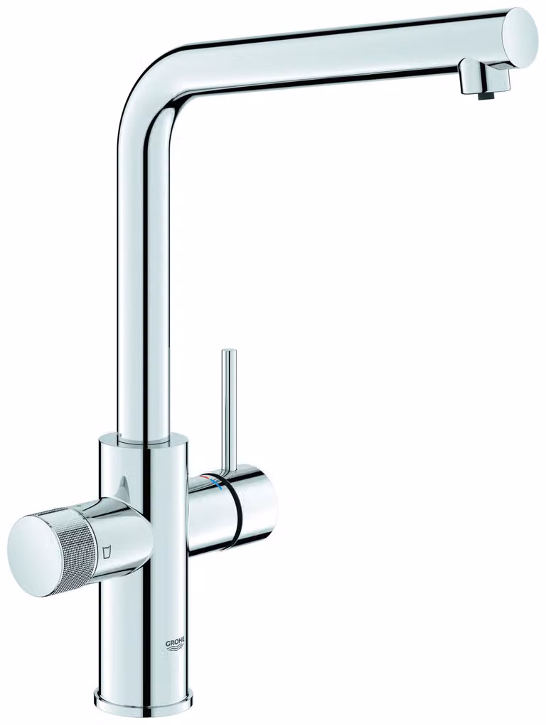 GROHE Blue Pure Minta Mitigeur d'évier, bec en L, portée 221mm, 30588000, 30588000