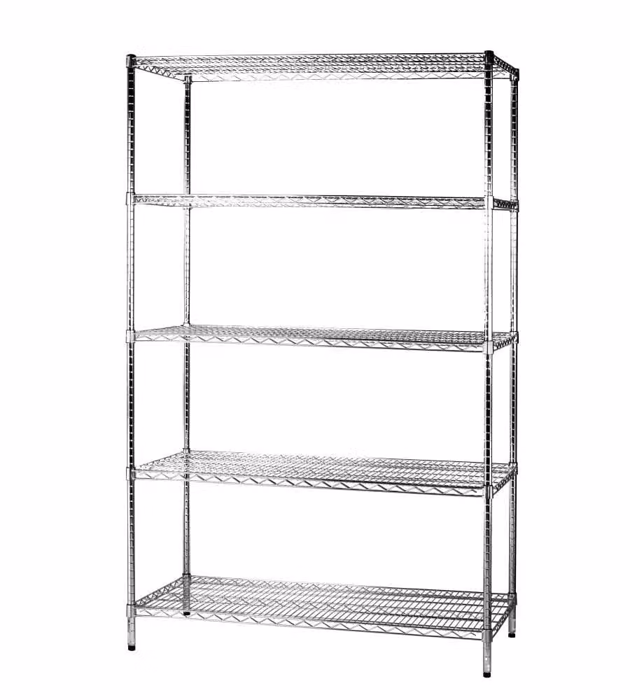 Scaffale metallico Archimede Serena Group con 5 ripiani regolabili L/P/H: 121 x 46 x 200 cm