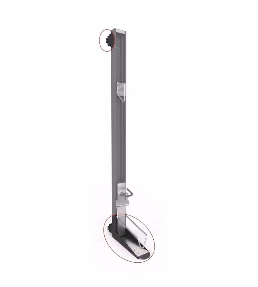 BIKELIFT Kit montaggio orientabile grigio scuro per BikeLift 16x53x182 cm