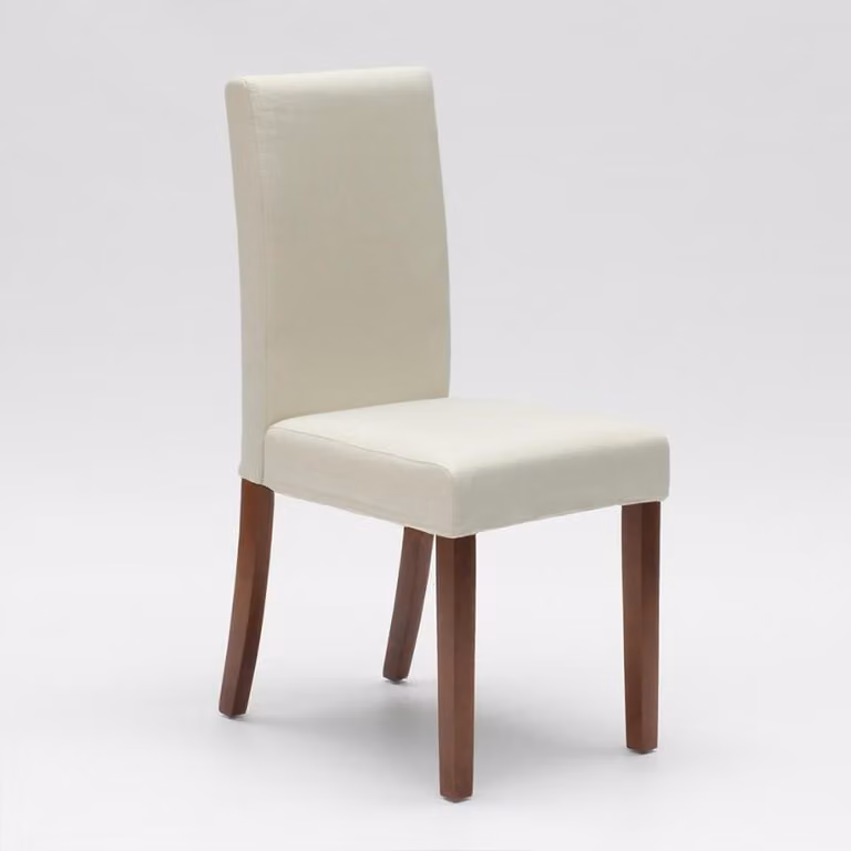 Sedia imbottita con rivestimento in stile Henriksdal per ristorante in legno Comfort Luxury - Bianco