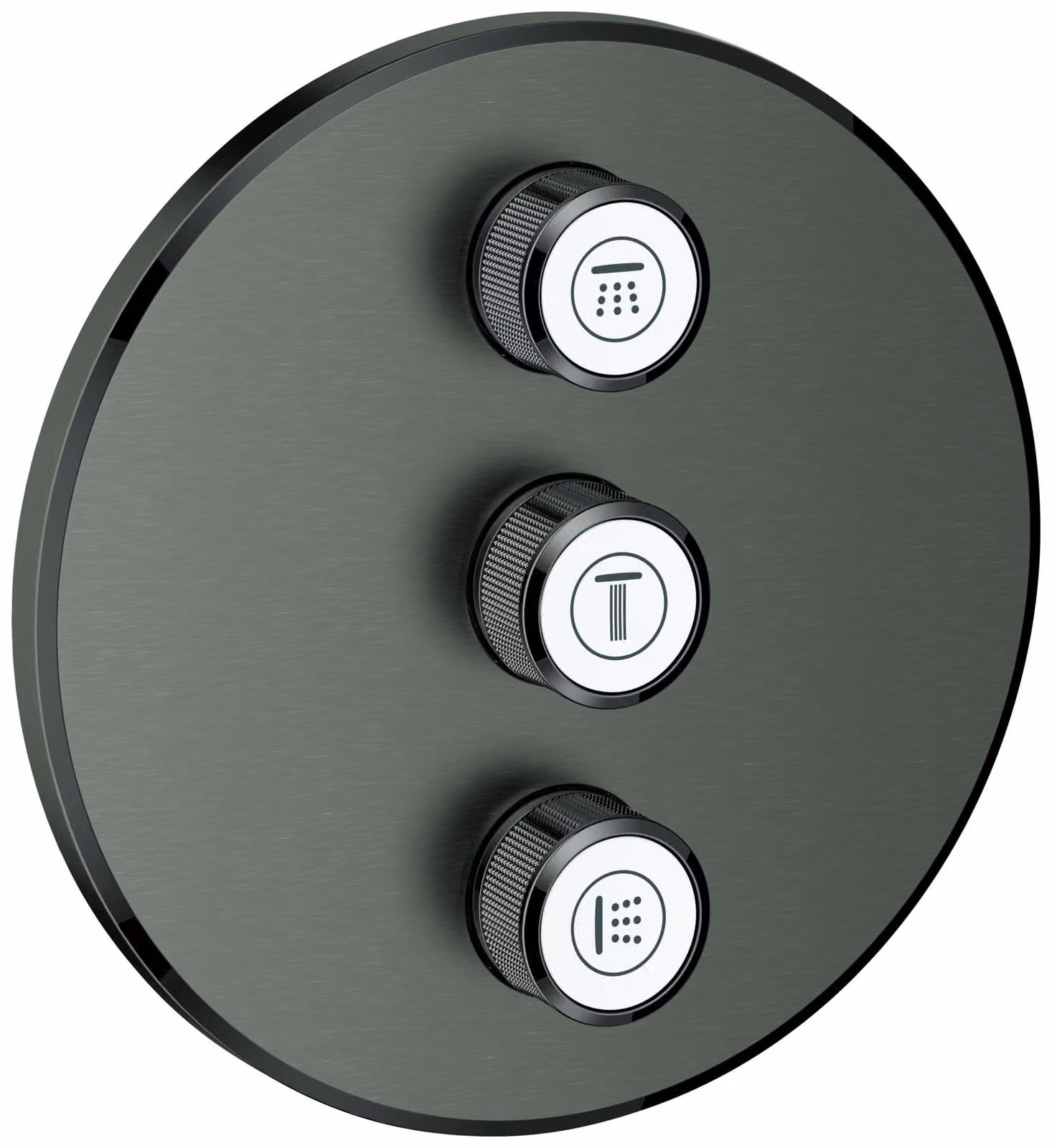 Grohe Grohtherm SmartControl vanne à 3 voies dissimulée, rosace murale ronde, 29122AL0, 29122AL0