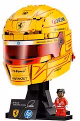 LEGO Editions Casco Lewis Hamilton Scuderia Ferrari HP 43022 - 884 pezzi, Rosso e Giallo – 2
