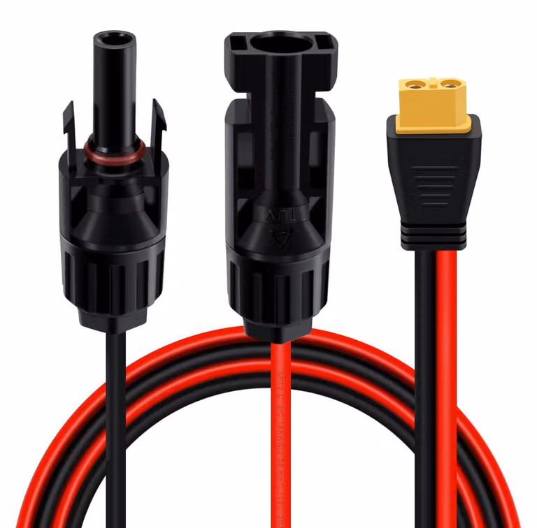 Cavo di ricarica solare XT60, 12AWG, per collegare il pannello solare al cavo adattatore XT60