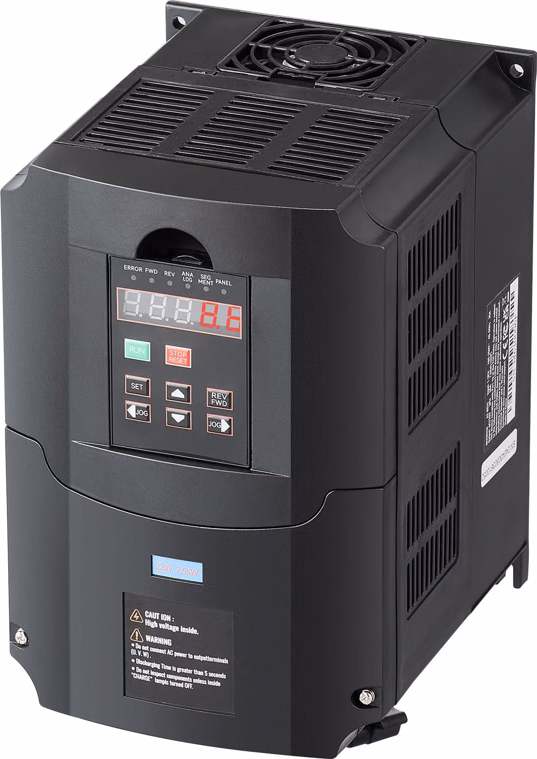 SucceBuy VFD 10 hp, 7,5 kW, 35 A, ingresso 220 V trifase a uscita 220 V trifase, inverter, ingresso 40-60 Hz, uscita 0-400 Hz per il controllo della velocità del motore mandrino CNC