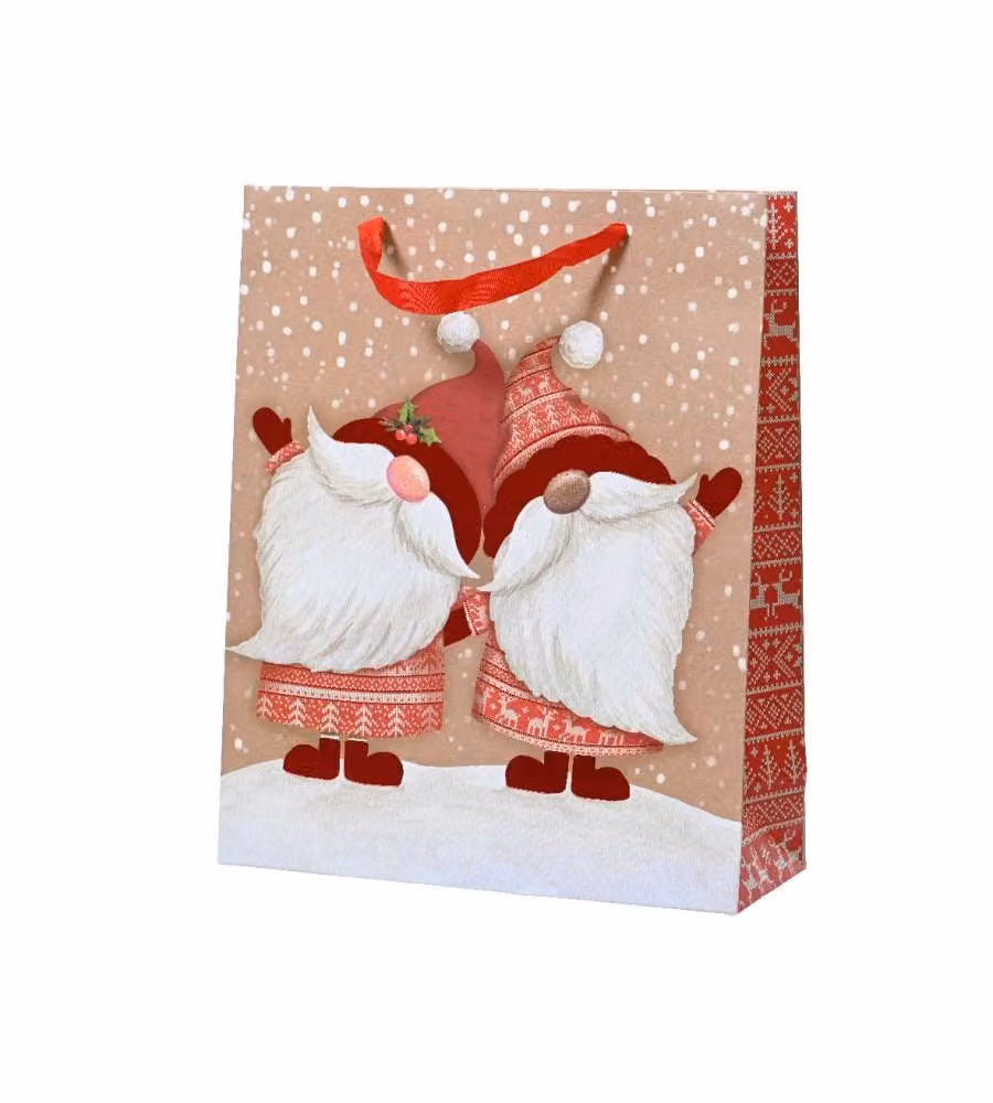 Decoris Busta Regalo - Rosso - 12x30x42 cm