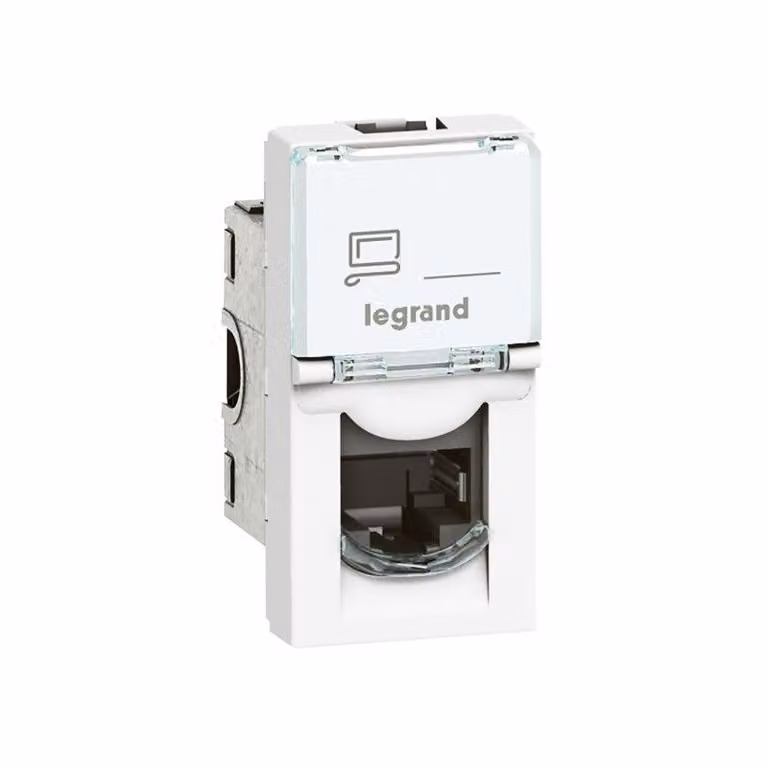 Presa Int. Presa RJ -45 1 Mod.Mosaico Legrand - Bianco