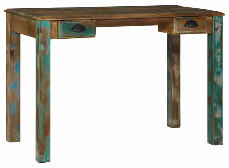 SYFAX™ Scrivania Marrone 112 x 55 x 76 cm Legno Recuperato Massello