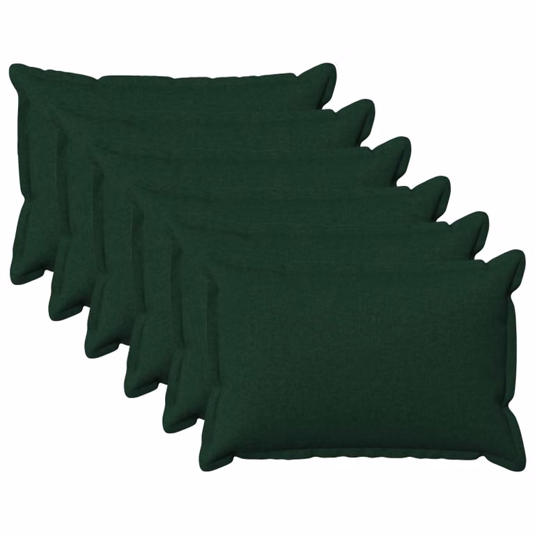 Set di 6 federe vidaXL HOUTEN verde, L/P: 50 x 75 cm