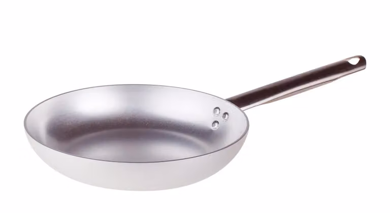 Padella Svasata Bassa per saltare in alluminio 3mm con un manico, diam. 40cm