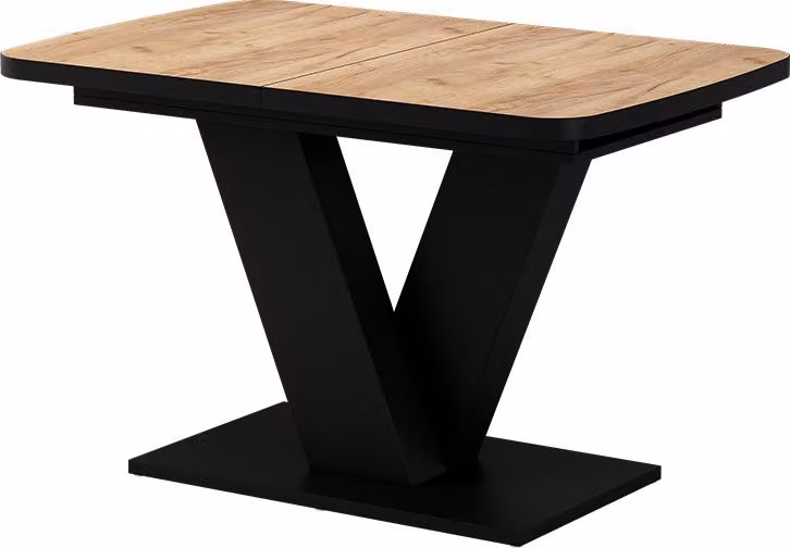 Tavolo da pranzo allungabile Vicco Fenaro Rovere dorato/Nero 120-160 x 80 cm Allungabile, Model 57997