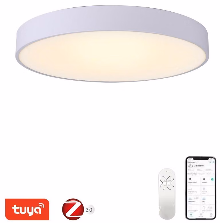IMMAX NEO RONDATE SLIM SMART plafoniera 80 x 7cm 65W bianco Zigbee 3.0, TUYA
