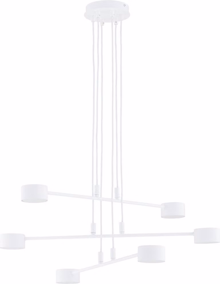 Lampada a sospensione orientabile minimalista bianca MODUS 6xGX53 12W Emibig
