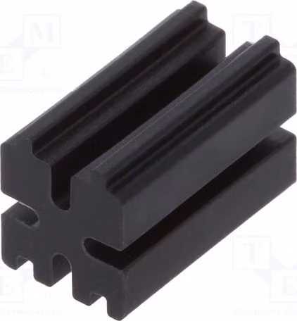 10 distanziatori per LED, diametro esterno: 3 mm, colore: nero, materiale: UL94V-2, lunghezza: 9 mm, codice prodotto: 8GE04V80261