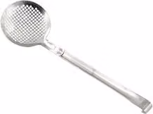 Schiumarola tonda Ballarini Serie 9000 in acciaio inox color argento satinato