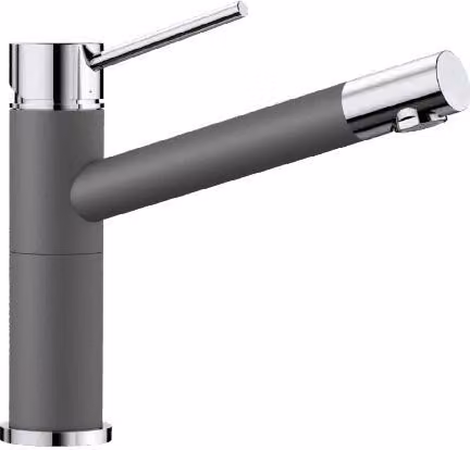 Blanco Alta - Miscelatore per lavello, grigio roccia/cromo 518810