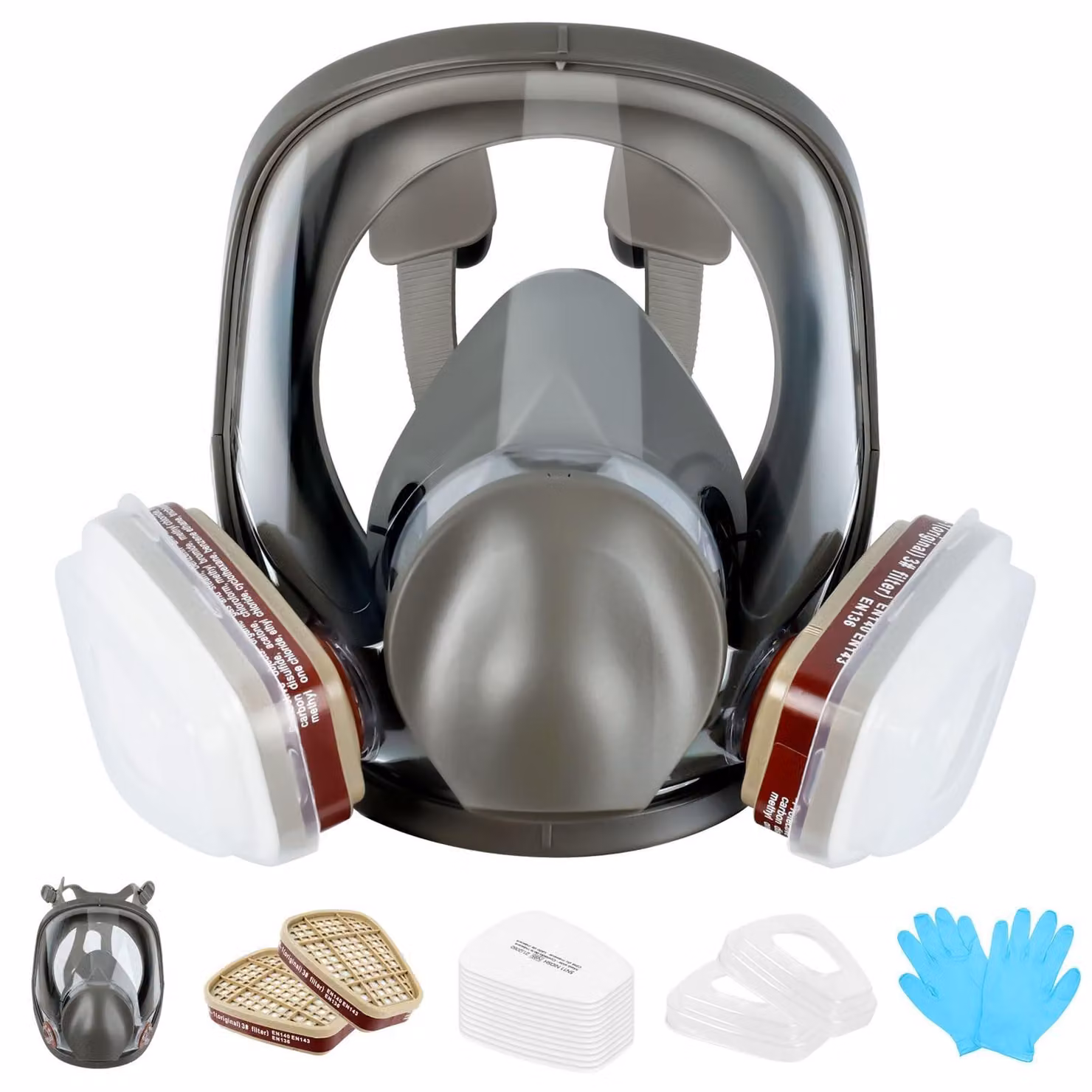 Maschera protettiva completa per uso industriale