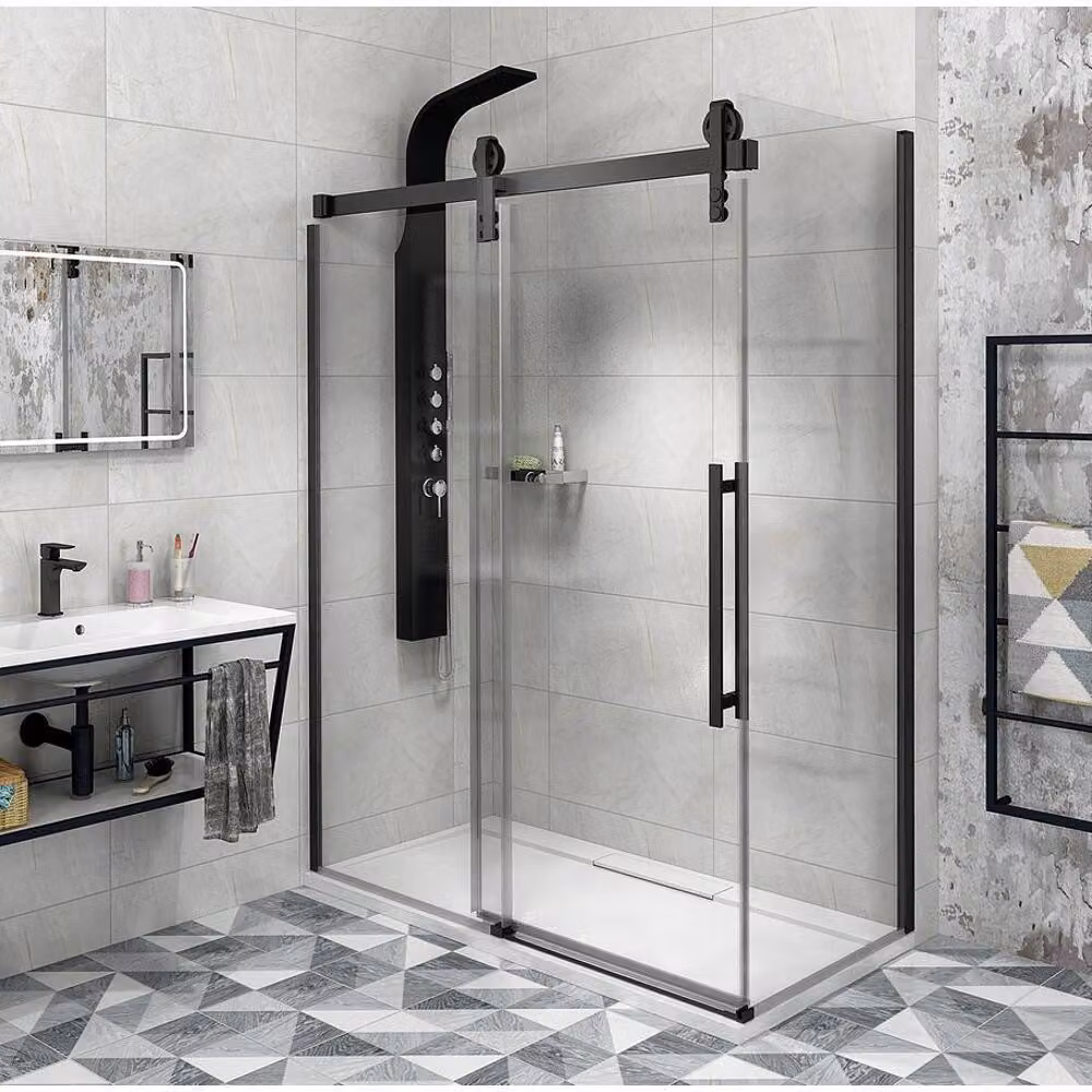 VOLCANO BLACK Cabina doccia rettangolare 1200x800mm L/R Variante