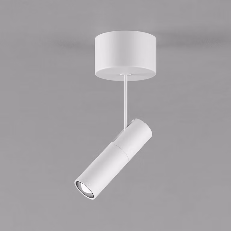 Egger Licht Faretto da soffitto DLS Zooom XL T, alluminio bianco 2700K, dimmerabile, Bianco / Opale, Soggiorno / Sala da pranzo, Alluminio, Moderno
