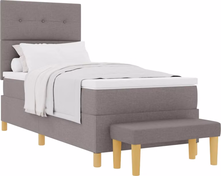 Letto a molle con testiera Talpa 190 x 90 cm Tessuto