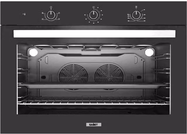 Maxi forno 90 cm Apollo nero Samet