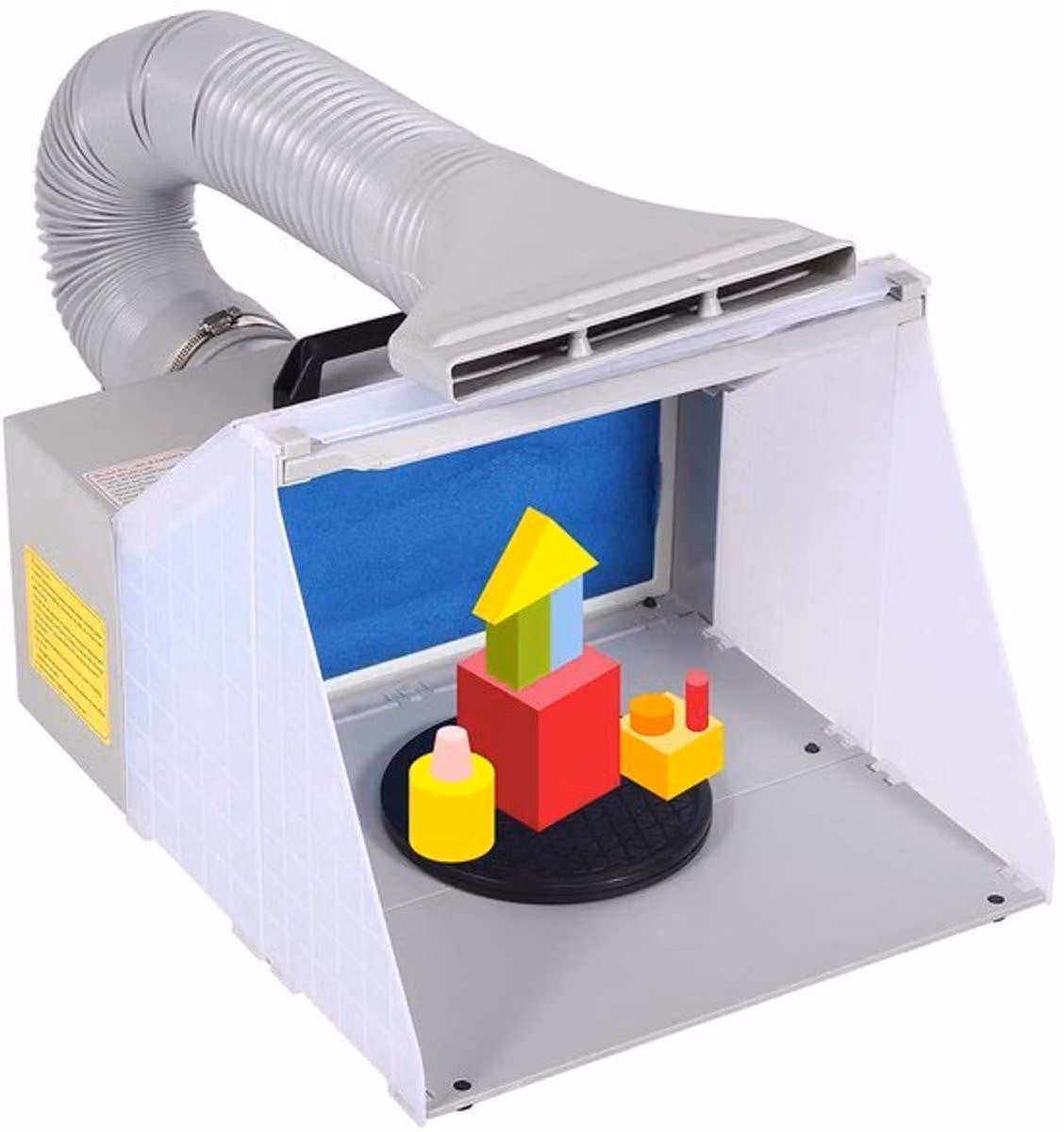 Kit per aerografo – Pieghevole e leggero – 46 x 34 x 27 cm – A basso consumo energetico – Adatto per lavori artigianali e decorazioni per torte
