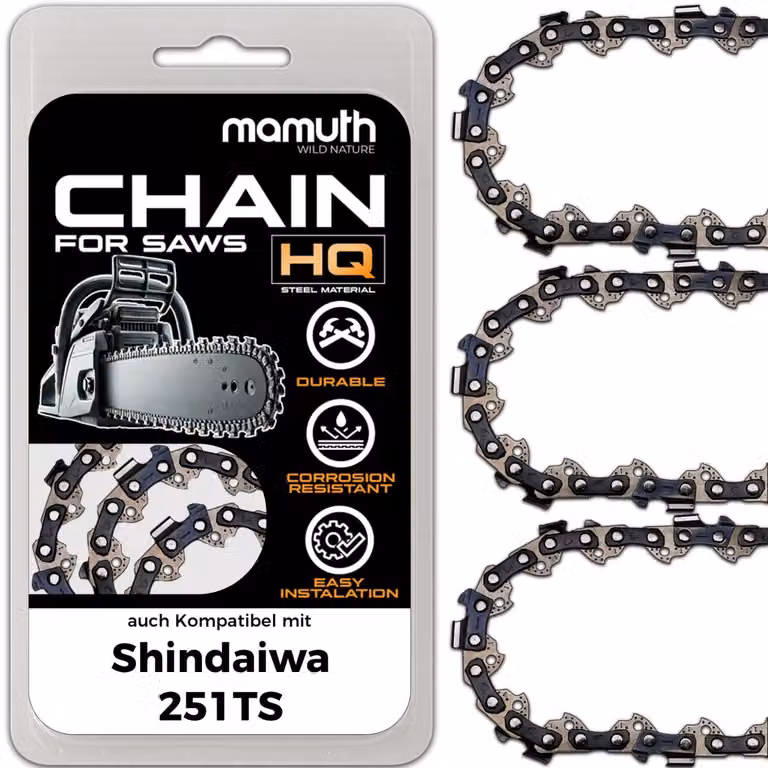 3 catene per motosega, lunghezza 35 cm, passo 0,325", spessore 1,1 mm, modello 59 TG, compatibili con Shindaiwa 251TS