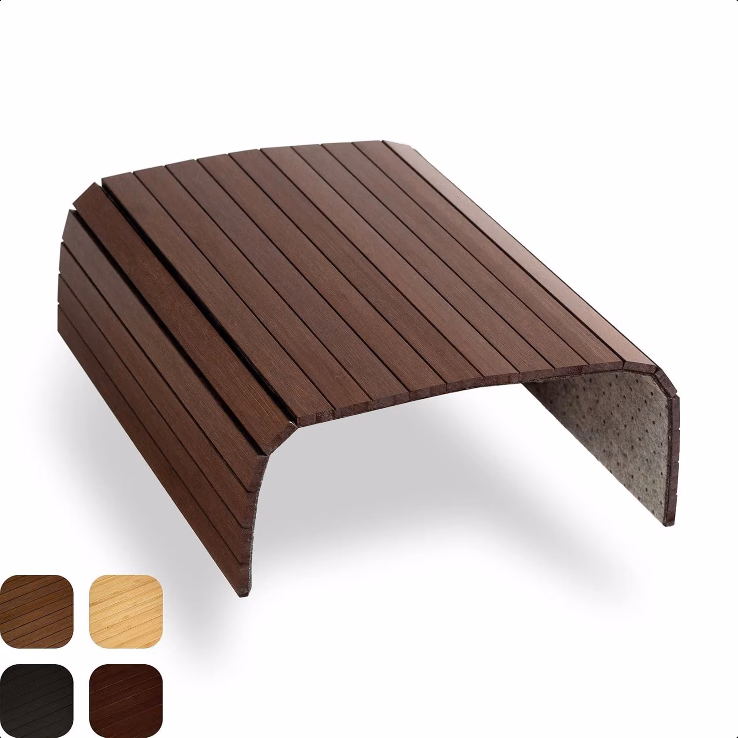 Tavolino imbottito in bambù, universale, color marrone, per la cucina