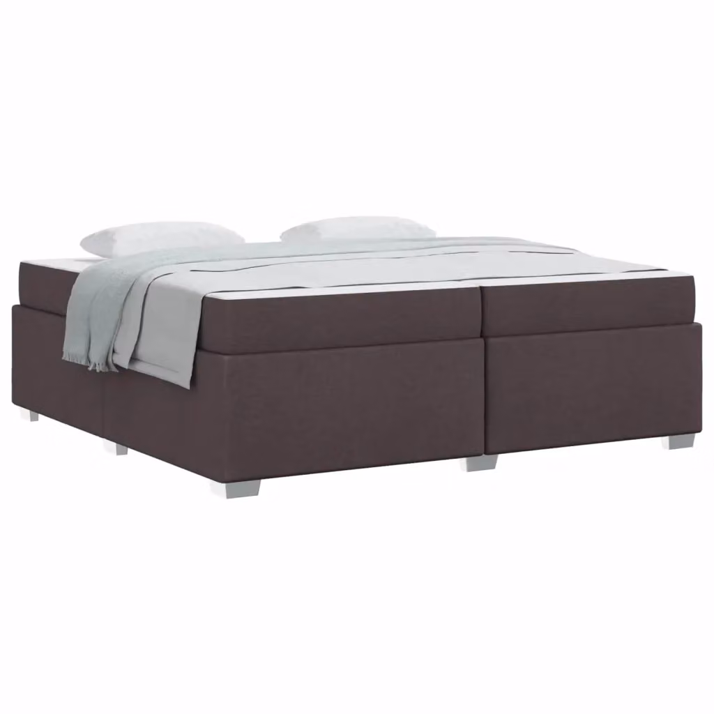 Struttura del letto moderna vidaXL in tessuto marrone con legno ingegnerizzato L/P: 200 x 200 cm – 2