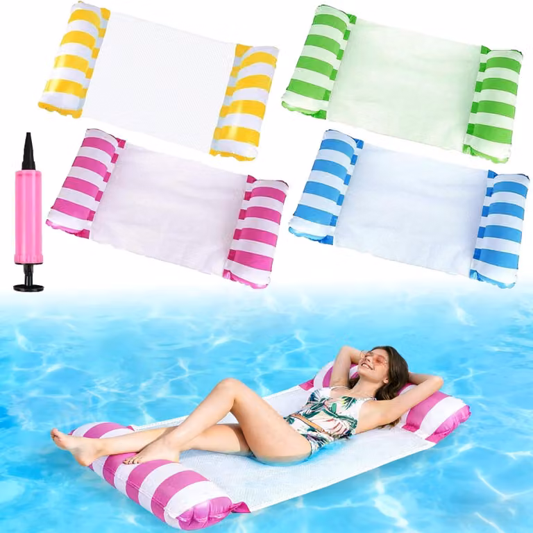 Amaca gonfiabile 4-in-1 per divertimento in acqua