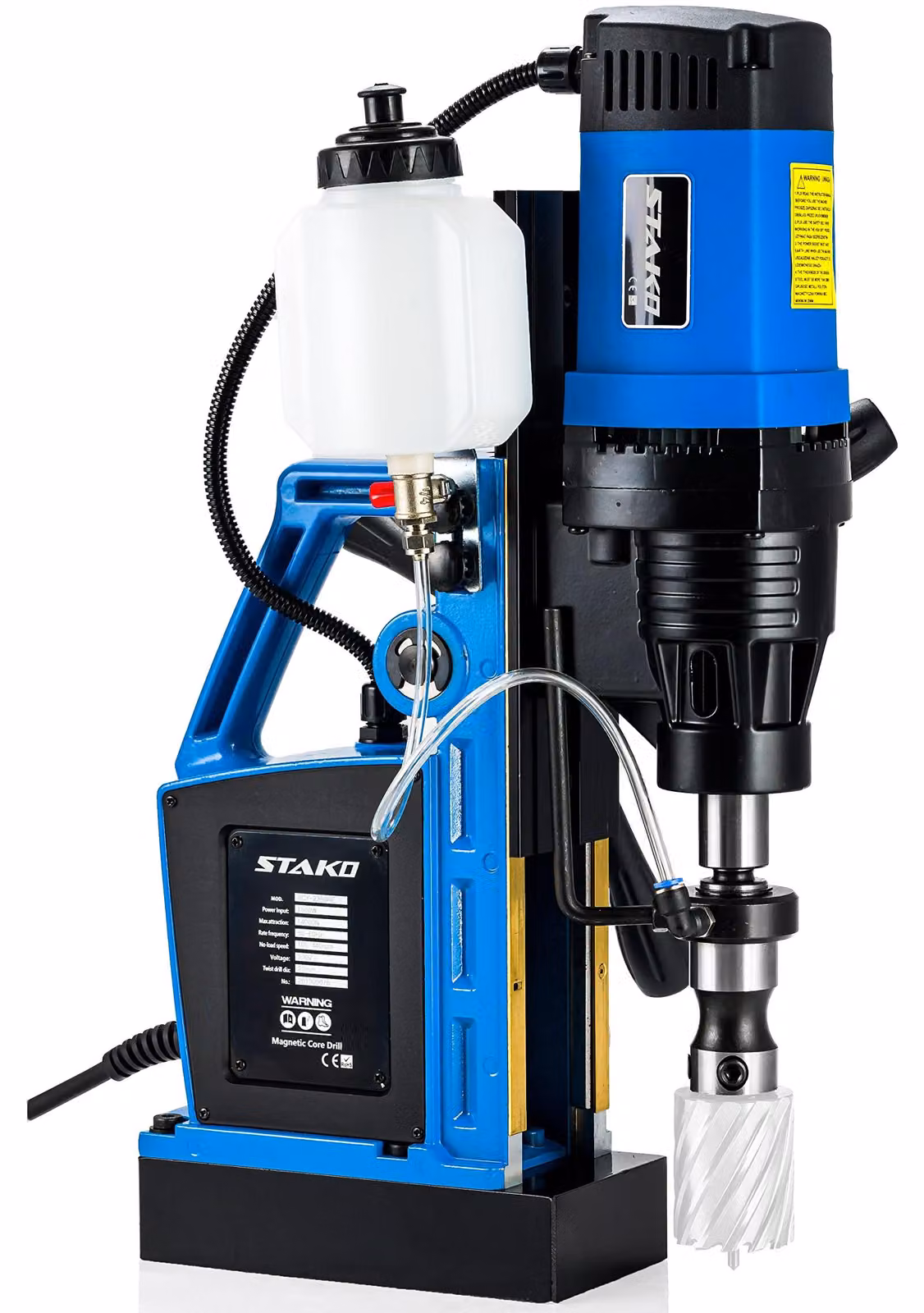 Trapano a magnete portatile - Potenza: 2050 Watt - Diametro: 80 mm - Materiali: alluminio, acciaio, plastica