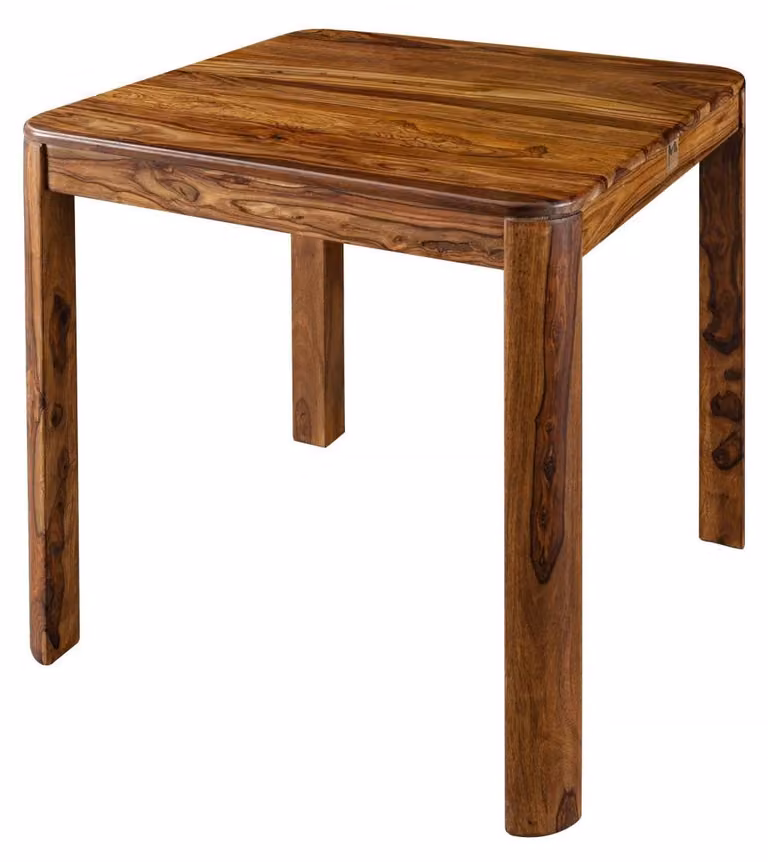 MASSIVMOEBEL24 | tavolo da pranzo in legno di Sheesham / Acacia 80x80x76 noce cerato TORONTO
