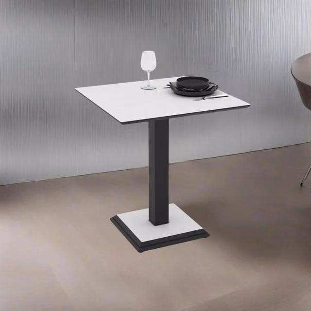 Tavolo quadrato Carvel Veriaffari bianco, L/P/H: 68 x 68 x 75 cm – 1